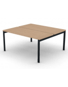 Benches autonomo - piano melaminico spessore mm 30 e struttura metallica gambe a ponte - Colori a scelta - cm 160x145x74,5h