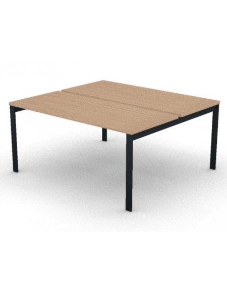 Benches autonomo - piano melaminico spessore mm 30 e struttura metallica gambe a ponte - Colori a scelta - cm 160x145x74,5h