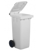 Pattumiera per raccolta differenziata - Contenitore in polietilene - Litri 120 - Ruote cm 20 - cm 55x49x93h