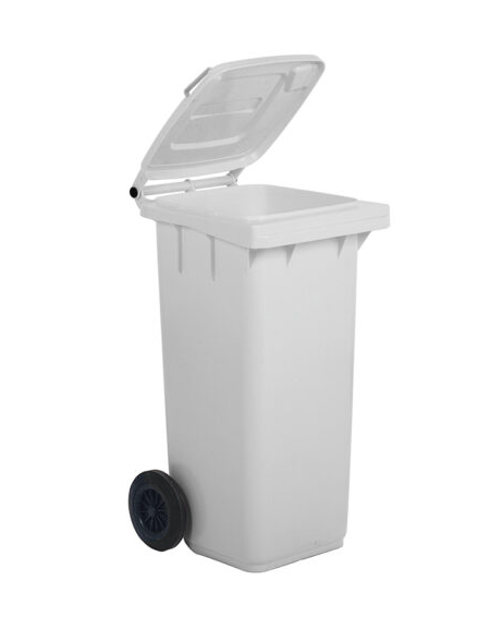 Pattumiera per raccolta differenziata - Contenitore in polietilene - Litri 120 - Ruote cm 20 - cm 55x49x93h
