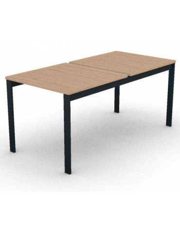 Benches autonomo - piano melaminico spessore mm 25 e struttura metallica gambe a ponte - Colori a scelta - cm 80x165x74h