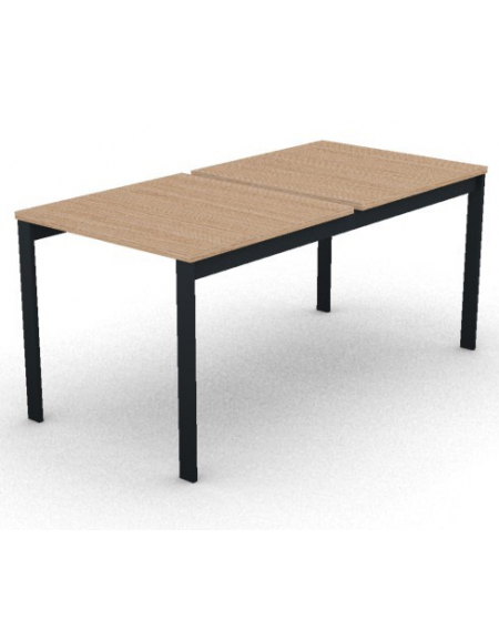 Benches autonomo - piano melaminico spessore mm 25 e struttura metallica gambe a ponte - Colori a scelta - cm 80x165x74h