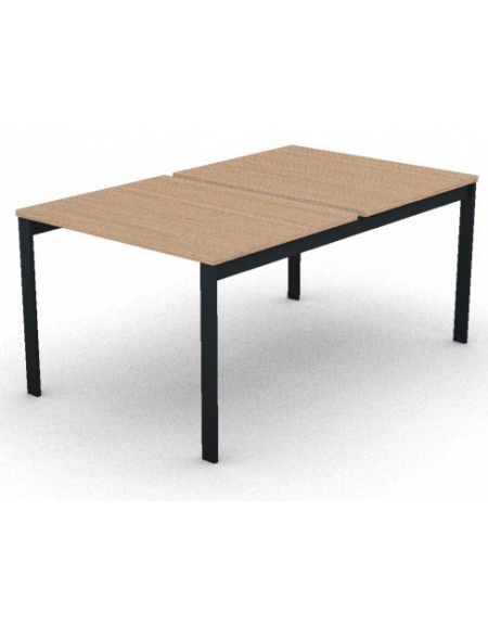 Benches autonomo - piano melaminico spessore mm 25 e struttura metallica gambe a ponte - Colori a scelta - cm 100x165x74h