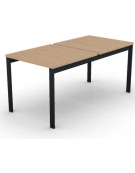 Benches autonomo - piano melaminico spessore mm 30 e struttura metallica gambe a ponte - Colori a scelta - cm 80x165x74,5h