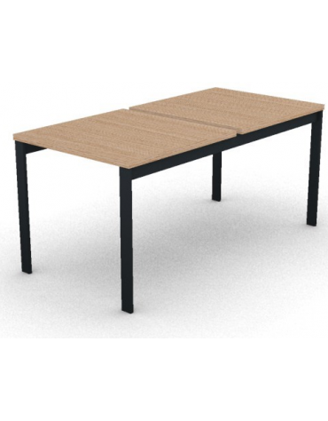 Benches autonomo - piano melaminico spessore mm 30 e struttura metallica gambe a ponte - Colori a scelta - cm 80x165x74,5h