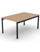 Benches autonomo - piano melaminico spessore mm 30 e struttura metallica gambe a ponte - Colori a scelta - cm 100x165x74,5h