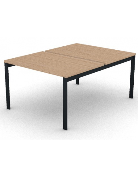 Benches autonomo - piano melaminico spessore mm 30 e struttura metallica gambe a ponte - Colori a scelta - cm 120x165x74,5h