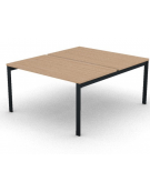 Benches autonomo - piano melaminico spessore mm 30 e struttura metallica gambe a ponte - Colori a scelta - cm 140x165x74,5h