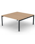 Benches autonomo - piano melaminico spessore mm 30 e struttura metallica gambe a ponte - Colori a scelta - cm 160x165x74,5h