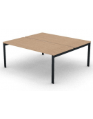 Benches autonomo - piano melaminico spessore mm 30 e struttura metallica gambe a ponte - Colori a scelta - cm 180x165x74,5h