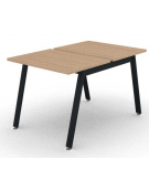 Benches autonomo - piano melaminico spessore mm 25 e struttura metallica gambe a ponte - Colori a scelta - cm 80x125x74h