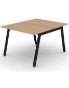 Benches autonomo - piano melaminico spessore mm 25 e struttura metallica gambe inclinate - Colori a scelta - cm 100x125x74h