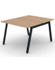 Benches autonomo - piano melaminico spessore mm 25 e struttura metallica gambe inclinate - Colori a scelta - cm 100x125x74h