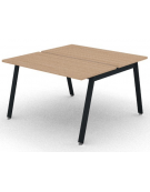 Benches autonomo - piano melaminico spessore mm 25 e struttura metallica gambe inclinate - Colori a scelta - cm 120x125x74h