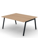 Benches autonomo - piano melaminico spessore mm 25 e struttura metallica gambe inclinate - Colori a scelta - cm 160x125x74h