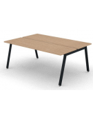 Benches autonomo - piano melaminico spessore mm 25 e struttura metallica gambe inclinate - Colori a scelta - cm 180x125x74h