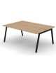 Benches autonomo - piano melaminico spessore mm 25 e struttura metallica gambe inclinate - Colori a scelta - cm 180x125x74h