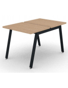 Benches autonomo - piano melaminico spessore mm 30 e struttura metallica gambe inclinate - Colori a scelta - cm 80x125x74,5h