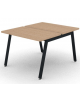Benches autonomo - piano melaminico spessore mm 30 e struttura metallica gambe inclinate - Colori a scelta - cm 100x125x74,5h