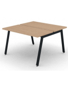 Benches autonomo - piano melaminico spessore mm 30 e struttura metallica gambe inclinate - Colori a scelta - cm 120x125x74,5h