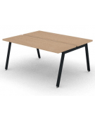 Benches autonomo - piano melaminico spessore mm 30 e struttura metallica gambe inclinate - Colori a scelta - cm 160x125x74,5h