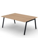 Benches autonomo - piano melaminico spessore mm 30 e struttura metallica gambe inclinate - Colori a scelta - cm 180x125x74,5h