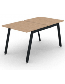 Benches autonomo - piano melaminico spessore mm 25 e struttura metallica gambe inclinate - Colori a scelta - cm 80x145x74h
