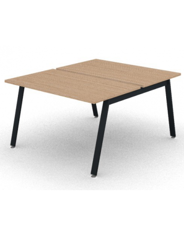 Benches autonomo - piano melaminico spessore mm 25 e struttura metallica gambe inclinate - Colori a scelta - cm 120x145x74h