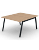 Benches autonomo - piano melaminico spessore mm 25 e struttura metallica gambe inclinate - Colori a scelta - cm 120x145x74h