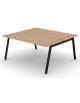Benches autonomo - piano melaminico spessore mm 25 e struttura metallica gambe inclinate - Colori a scelta - cm 160x145x74h
