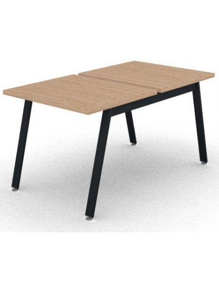 Benches autonomo - piano melaminico spessore mm 30 e struttura metallica gambe inclinate - Colori a scelta - cm 80x145x74,5h