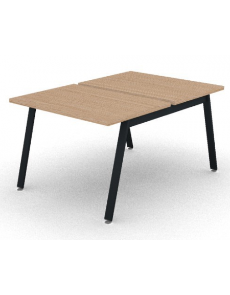 Benches autonomo - piano melaminico spessore mm 30 e struttura metallica gambe inclinate - Colori a scelta - cm 100x145x74,5h
