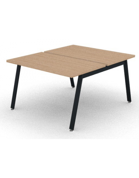 Benches autonomo - piano melaminico spessore mm 30 e struttura metallica gambe inclinate - Colori a scelta - cm 120x145x74,5h