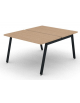 Benches autonomo - piano melaminico spessore mm 30 e struttura metallica gambe inclinate - Colori a scelta - cm 120x145x74,5h