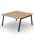 Benches autonomo - piano melaminico spessore mm 30 e struttura metallica gambe inclinate - Colori a scelta - cm 140x145x74,5h