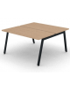 Benches autonomo - piano melaminico spessore mm 30 e struttura metallica gambe inclinate - Colori a scelta - cm 140x145x74,5h