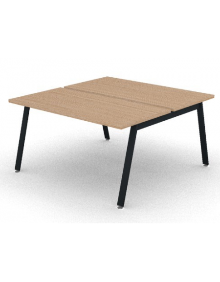Benches autonomo - piano melaminico spessore mm 30 e struttura metallica gambe inclinate - Colori a scelta - cm 180x145x74,5h