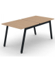 Benches autonomo - piano melaminico spessore mm 25 e struttura metallica gambe inclinate - Colori a scelta - cm 80x165x74h