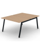 Benches autonomo - piano melaminico spessore mm 25 e struttura metallica gambe inclinate - Colori a scelta - cm 120x165x74h