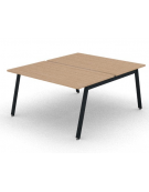 Benches autonomo - piano melaminico spessore mm 25 e struttura metallica gambe inclinate - Colori a scelta - cm 140x165x74h