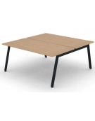 Benches autonomo - piano melaminico spessore mm 25 e struttura metallica gambe inclinate - Colori a scelta - cm 160x165x74h