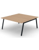 Benches autonomo - piano melaminico spessore mm 25 e struttura metallica gambe inclinate - Colori a scelta - cm 160x165x74h