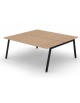 Benches autonomo - piano melaminico spessore mm 25 e struttura metallica gambe inclinate - Colori a scelta - cm 180x165x74h