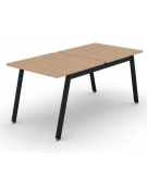 Benches autonomo - piano melaminico spessore mm 30 e struttura metallica gambe inclinate - Colori a scelta - cm 80x165x74,5h