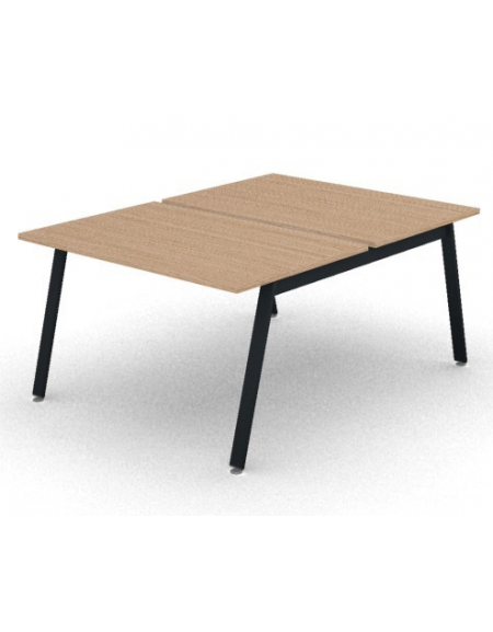 Benches autonomo - piano melaminico spessore mm 30 e struttura metallica gambe inclinate - Colori a scelta - cm 120x165x74,5h