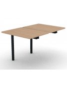 Allungo per benches profondità cm 125 - piano melaminico spessore mm 25 e struttura metallica - Colori a scelta - cm 80x125x74h