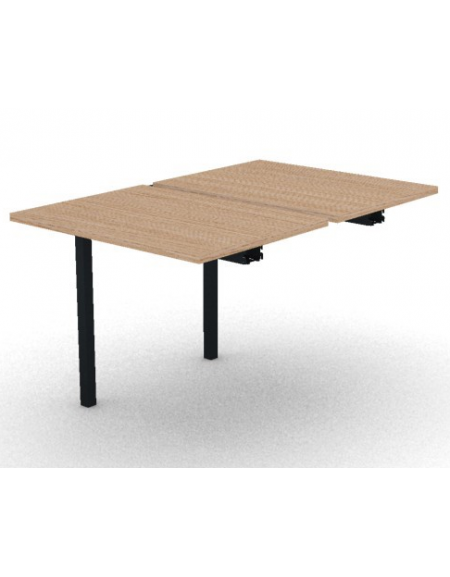 Allungo per benches profondità cm 125 - piano melaminico spessore mm 25 e struttura metallica - Colori a scelta - cm 80x125x74h