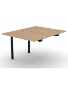 Allungo per benches profondità cm 125 - piano melaminico spessore mm 25 e struttura metallica - Colori a scelta - cm 100x125x74h