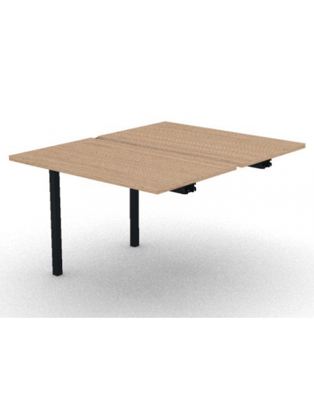 Allungo per benches profondità cm 125 - piano melaminico spessore mm 25 e struttura metallica - Colori a scelta - cm 100x125x74h