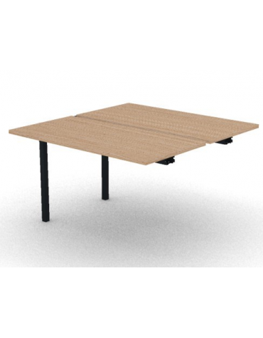 Allungo per benches profondità cm 125 - piano melaminico spessore mm 25 e struttura metallica - Colori a scelta - cm 120x125x74h